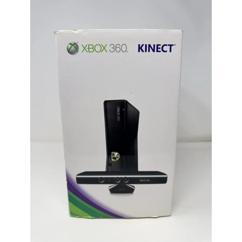 Microsoft Xbox 360 S 4GB Console Kinect Controller Box Tested - Picture 16 of 16